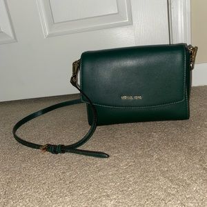 Green Michael Kors Crossbody Purse